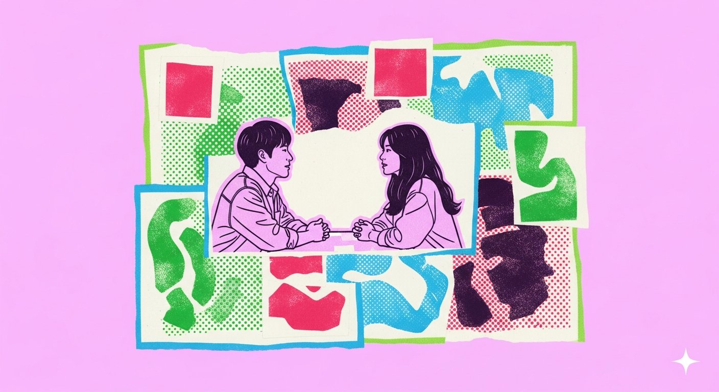 돌싱 커플의 진솔한 대화 장면